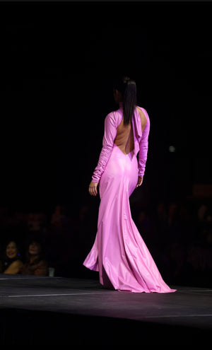luxury latex dress Latex Derriere Gown Handmade Luxury Fashion