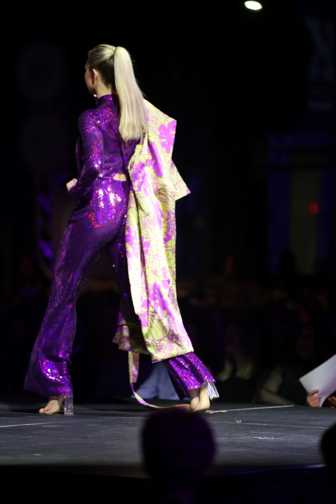 HOK House Of KLynn Couture Suspender Crop Top Pant Set Luxury Clothing Set Runway Look Vogue